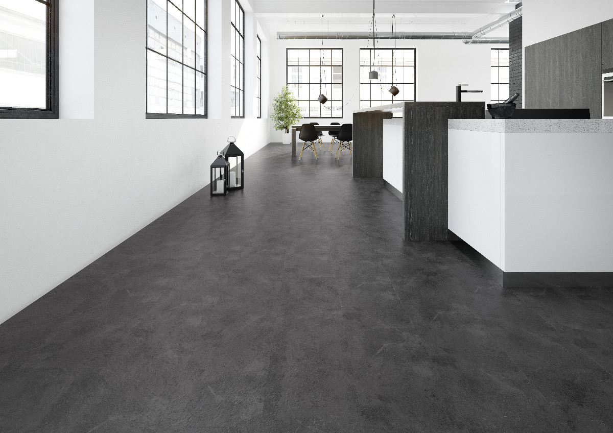 JOKA Dark Silver Stone Designboden INKU Design 2864 Vinylboden 