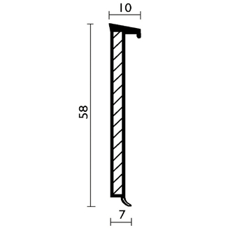 Döllken D 60 life TOP Holzkernsesselleiste für Design-Beläge