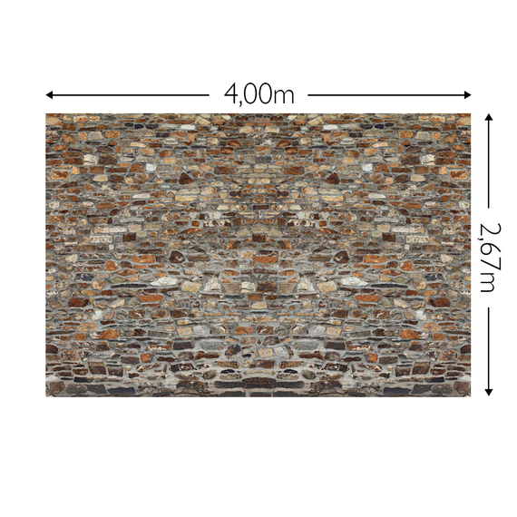 Wandbild Schnappschuss 130 gr. Mattvlies Maß: 4,00m breit x 2,67m hoch