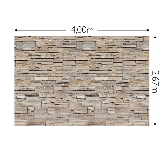 Wandbild Schnappschuss 200 gr. Vlies Maß: 4,00m breit x 2,67m hoch