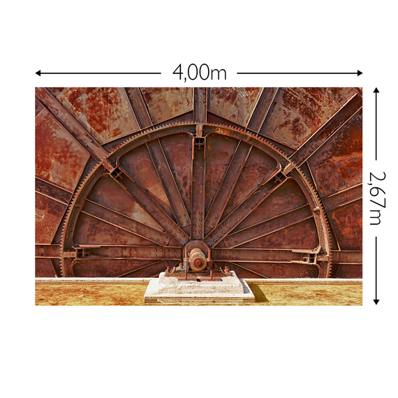 Wandbild Schnappschuss 130 gr. Mattvlies Maß: 4,00m breit x 2,67m hoch