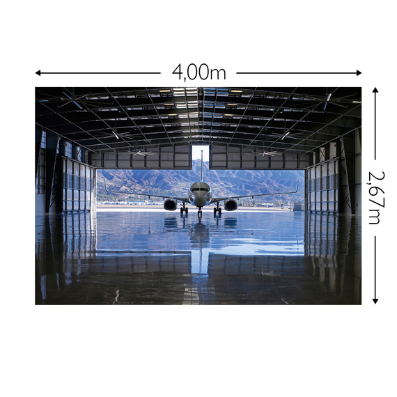 Wandbild Schnappschuss 130 gr. Mattvlies Maß: 4,00m breit x 2,67m hoch