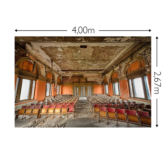 Wandbild Schnappschuss 130 gr. Mattvlies Maß: 4,00m breit x 2,67m hoch