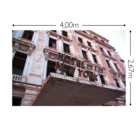 Wandbild Schnappschuss 130 gr. Mattvlies Maß: 4,00m breit x 2,67m hoch