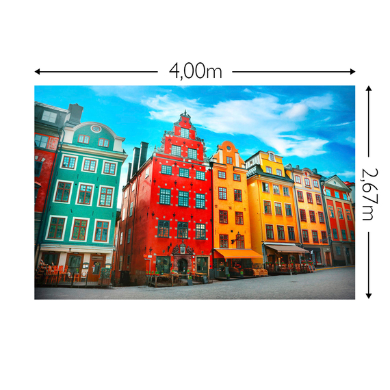 Wandbild Schnappschuss 200 gr. Vlies Maß: 4,00m breit x 2,67m hoch