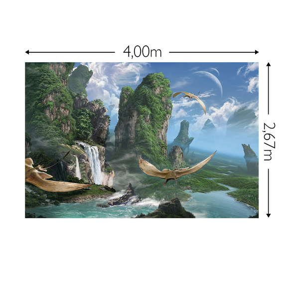 Wandbild Schnappschuss 130 gr. Mattvlies Maß: 4,00m breit x 2,67m hoch