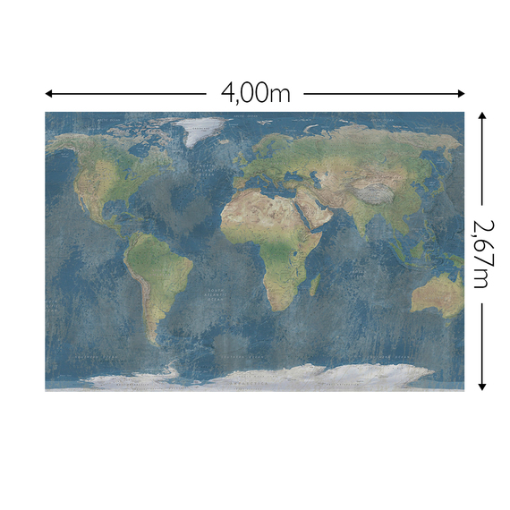 Wandbild Schnappschuss 200 gr. Vlies Maß: 4,00m breit x 2,67m hoch