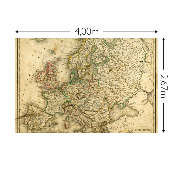 Wandbild Schnappschuss 130 gr. Mattvlies Maß: 4,00m breit x 2,67m hoch