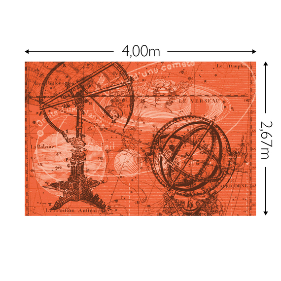 Wandbild Schnappschuss 200 gr. Vlies Maß: 4,00m breit x 2,67m hoch