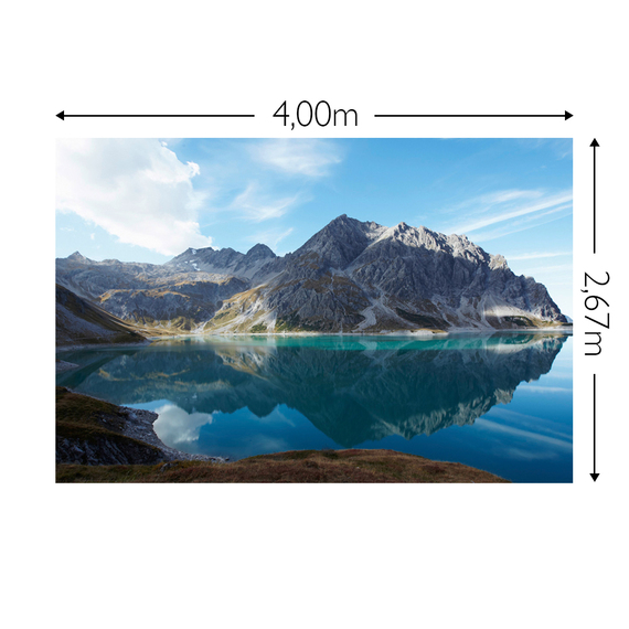 Wandbild Schnappschuss 130 gr. Mattvlies Maß: 4,00m breit x 2,67m hoch