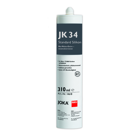 INKU Standard Silicon Oxim-neutral JK34 vernetzt, 310ml Kartuschen Sonderfarbe