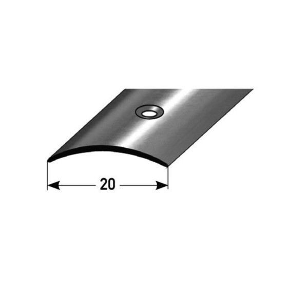 INKU Übergangsprofil 20 x 1,5 mm Edelstahl poliert